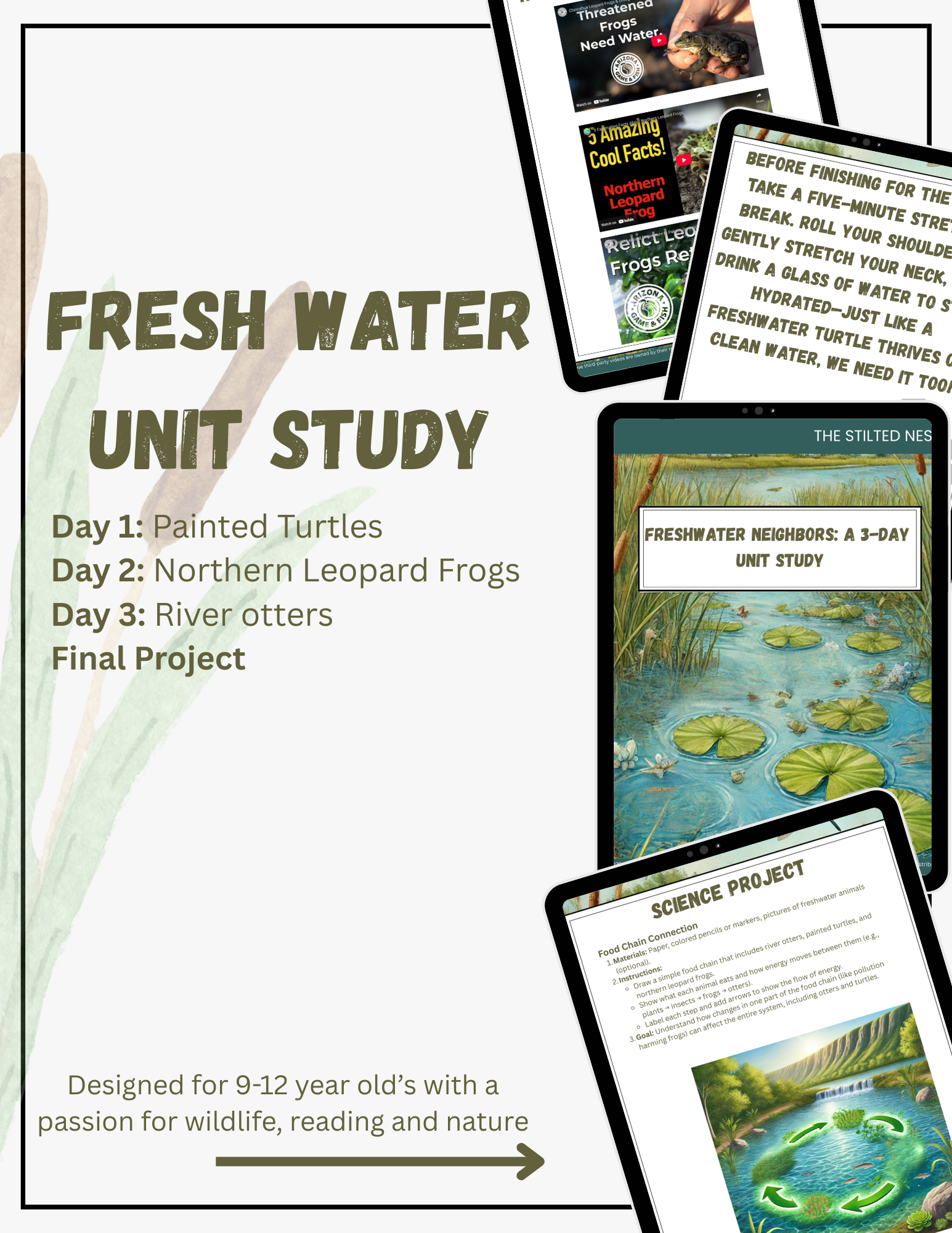 Fresh Water Wildlife Unit Study - Image 2